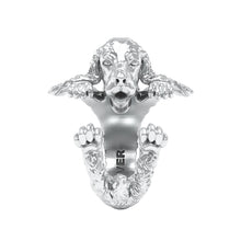 Load image into Gallery viewer, Cocker Spaniel Silver Hug Ring