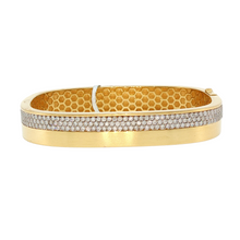 Load image into Gallery viewer, Royal Collection Contemporary Yellow Gold and Diamond Bangle Collection
