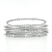 Load image into Gallery viewer, Royal Collection Royal Collection 18K White Gold Diamond Cuff Bracelet
