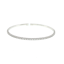 Load image into Gallery viewer, Royal Collection Classic Round Brilliant Diamond Tennis Bracelet in 14K White Gold
