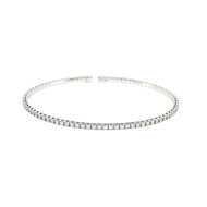 Royal Collection Classic Round Brilliant Diamond Tennis Bracelet in 14K White Gold