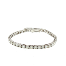 Load image into Gallery viewer, Royal Collection Classic Round Diamond Tennis Bracelet in White Gold
