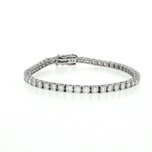 Load image into Gallery viewer, Royal Collection Round Diamond Tennis Bracelet in White Gold
