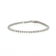 Royal Collection White Gold Diamond Tennis Bracelet