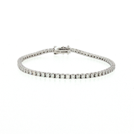 Royal Collection Classic Diamond Tennis Bracelet in White Gold