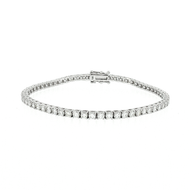 Royal Collection Classic Diamond Tennis Bracelet in White Gold
