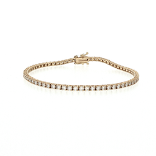 Load image into Gallery viewer, Royal Collection Classic Diamond Tennis Bracelet in Yellow Gold

