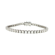 Load image into Gallery viewer, Royal Collection Round Diamond Tennis Bracelet in White Gold
