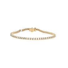 Load image into Gallery viewer, Royal Collection Classic Diamond Tennis Bracelet in Yellow Gold
