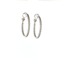 Load image into Gallery viewer, Royal Collection Honeycomb Diamond Hoop Earrings
