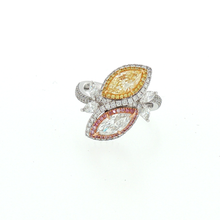 Load image into Gallery viewer, Royal Collection 18K White Gold Diamond Halo Ring
