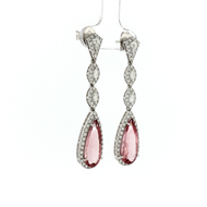 Royal Collection 18K White Gold & Platinum Diamond Drop Earrings
