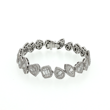 Load image into Gallery viewer, Royal Collection 18K White Gold Multi-Shape Diamond Bracelet
