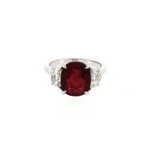 Load image into Gallery viewer, Royal Collection 18K White Gold Ruby &amp; Diamond Ring
