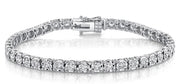 Royal Collection Classic Diamond Tennis Bracelet in White Gold