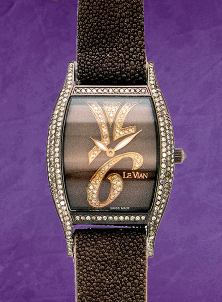 Le Vian Women’s Zela 35 Diamond Swiss Made Two Tone Sapphire 20mm Swiss Watch Levian | Accessories | Le Vian Womens Zela 35 Diamond Swiss  main image 3