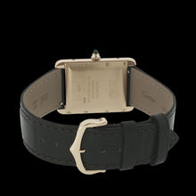 Load image into Gallery viewer, Cartier: Classic Gold Wristwatch with Premium Brown Leather Strap
