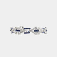 Estate Sapphire & Diamond Bracelet