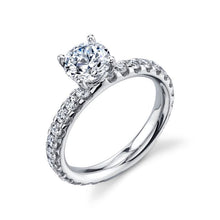 Load image into Gallery viewer, Royal Collection 18K White Gold 3.00 CTW U-Prong Semi Mount Eternity Ring

