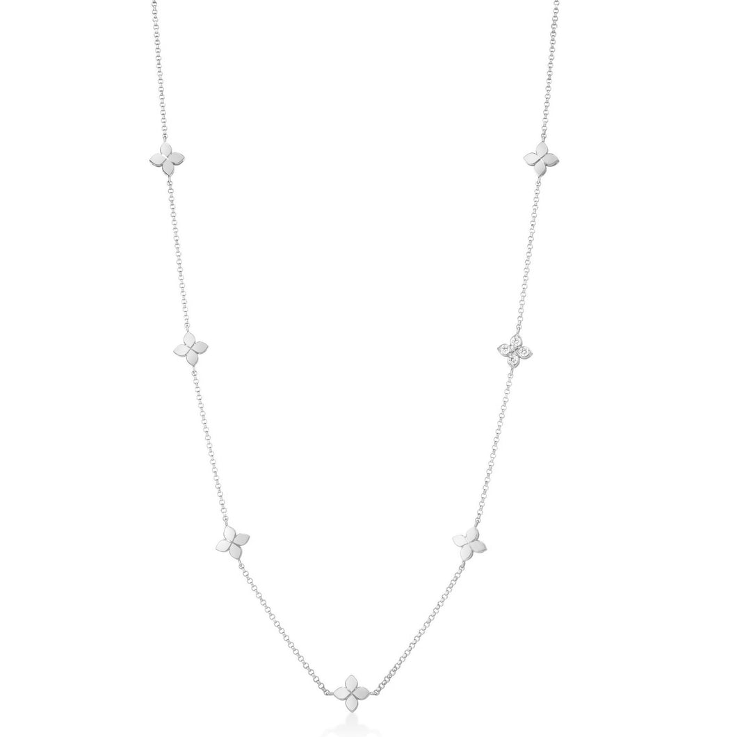 Roberto Coin 18K White Gold Vero Necklace