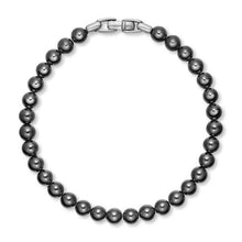 Load image into Gallery viewer, Spiritual Beads Bracelet in Sterling Silver with Hematine, 6mm
