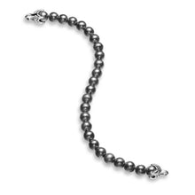Load image into Gallery viewer, Spiritual Beads Bracelet in Sterling Silver with Hematine, 8mm

