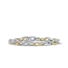 Load image into Gallery viewer, DY Madison Chain Bracelet in Sterling Silver with 18K Yellow Gold, 5.5mm
