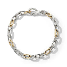Load image into Gallery viewer, DY Madison Chain Bracelet in Sterling Silver with 18K Yellow Gold, 5.5mm
