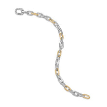 Load image into Gallery viewer, DY Madison Chain Bracelet in Sterling Silver with 18K Yellow Gold, 5.5mm
