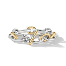 Load image into Gallery viewer, DY Mercer Bracelet in Sterling Silver with 18K Yellow Gold and Pave Diamonds
