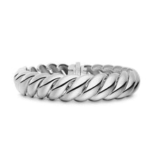 Load image into Gallery viewer, Sculpted Cable Bracelet in Sterling Silver, 14mm

