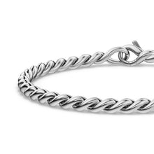 Load image into Gallery viewer, Sculpted Cable Chain Bracelet in Sterling Silver, 3.7mm
