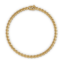 Load image into Gallery viewer, Sculpted Cable Chain Bracelet in 18K Yellow Gold, 3.7mm
