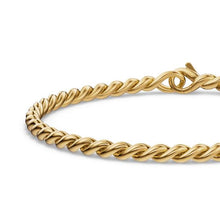 Load image into Gallery viewer, Sculpted Cable Chain Bracelet in 18K Yellow Gold, 3.7mm
