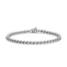 Load image into Gallery viewer, Sculpted Cable Chain Bracelet in Sterling Silver, 3.7mm
