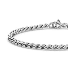 Load image into Gallery viewer, Sculpted Cable Chain Bracelet in Sterling Silver, 3.7mm
