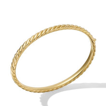 Load image into Gallery viewer, Sculpted Cable Bangle Bracelet in 18K Yellow Gold
