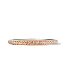 Load image into Gallery viewer, Sculpted Cable Bangle Bracelet in 18K Rose Gold
