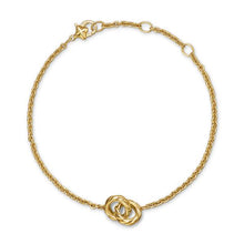 Load image into Gallery viewer, Sculpted Cable Chain Bracelet in 18K Yellow Gold, 8mm
