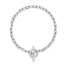 Load image into Gallery viewer, DY Madison Toggle Chain Bracelet in Sterling Silver with Diamonds
