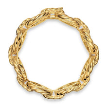 Load image into Gallery viewer, Sculpted Cable Oval Link Bracelet in 18K Yellow Gold, 18mm
