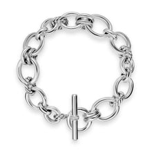 Load image into Gallery viewer, DY Mercer Chain Bracelet in Sterling Silver with Diamonds, 8mm
