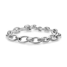 Load image into Gallery viewer, DY Mercer Chain Bracelet in Sterling Silver with Diamonds, 8mm
