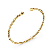 Load image into Gallery viewer, Micro Cablespira Flex Bracelet in 18K Yellow Gold, 2.6mm
