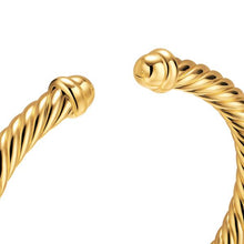 Load image into Gallery viewer, Cablespira Flex Bracelet in 18K Yellow Gold, 6mm
