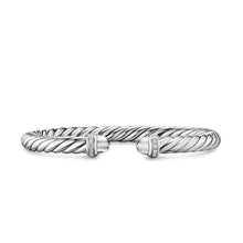 Load image into Gallery viewer, Cable Flex Bracelet in Sterling Silver with Diamonds, 6mm
