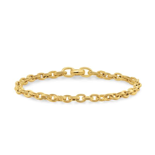 DY Mercer Petite Chain Bracelet in 18K Yellow Gold, 4.5mm