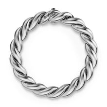 Load image into Gallery viewer, Sculpted Cable Chain Bracelet in Sterling Silver, 10mm
