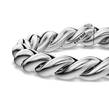 Load image into Gallery viewer, Sculpted Cable Chain Bracelet in Sterling Silver, 10mm
