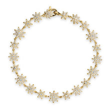 Load image into Gallery viewer, Petite Starburst Tennis Bracelet in 18K Yellow Gold with Diamonds, 8.2mm
